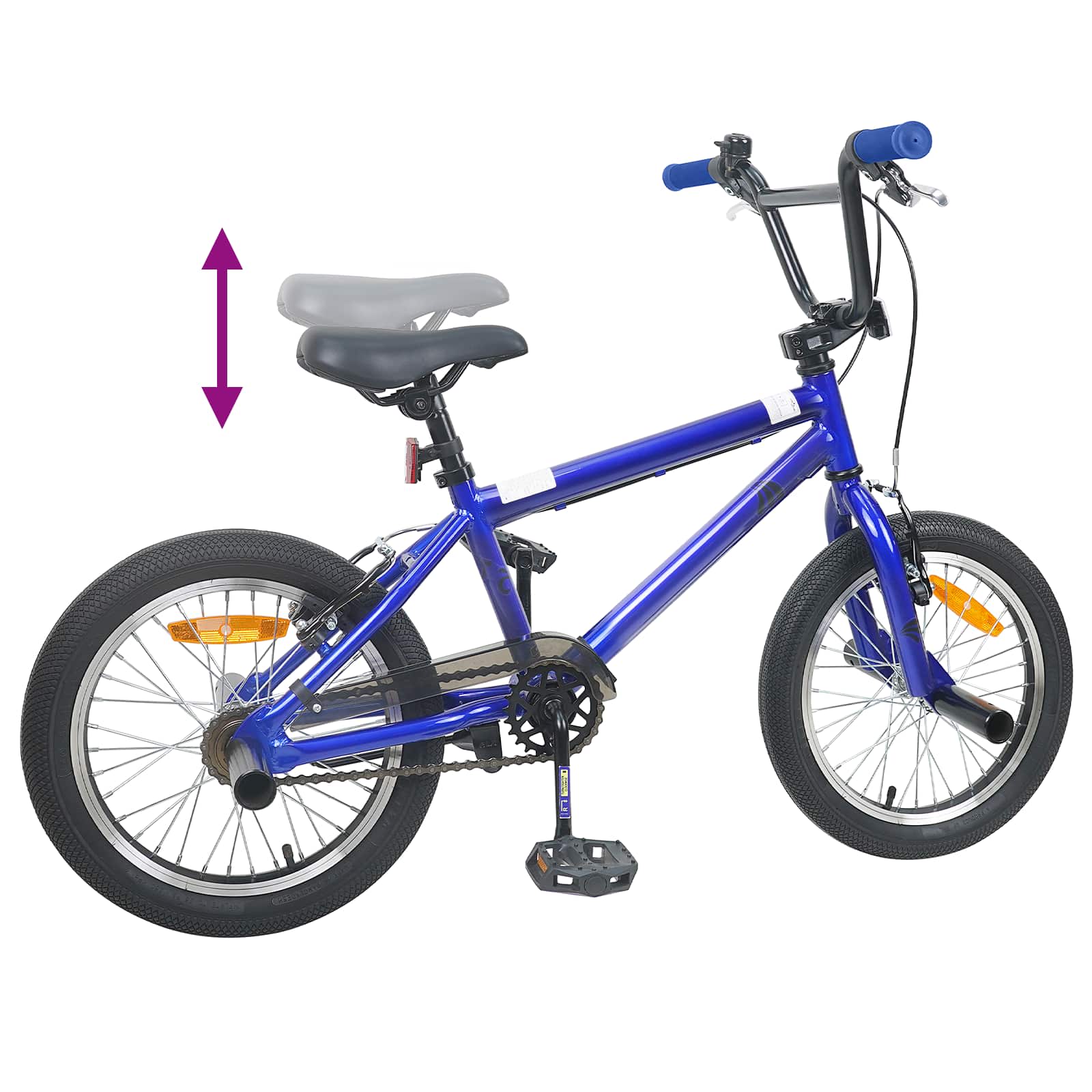 BMX 18 Pollici per bambini dai 7 ai 10 anni Blu Scuro
