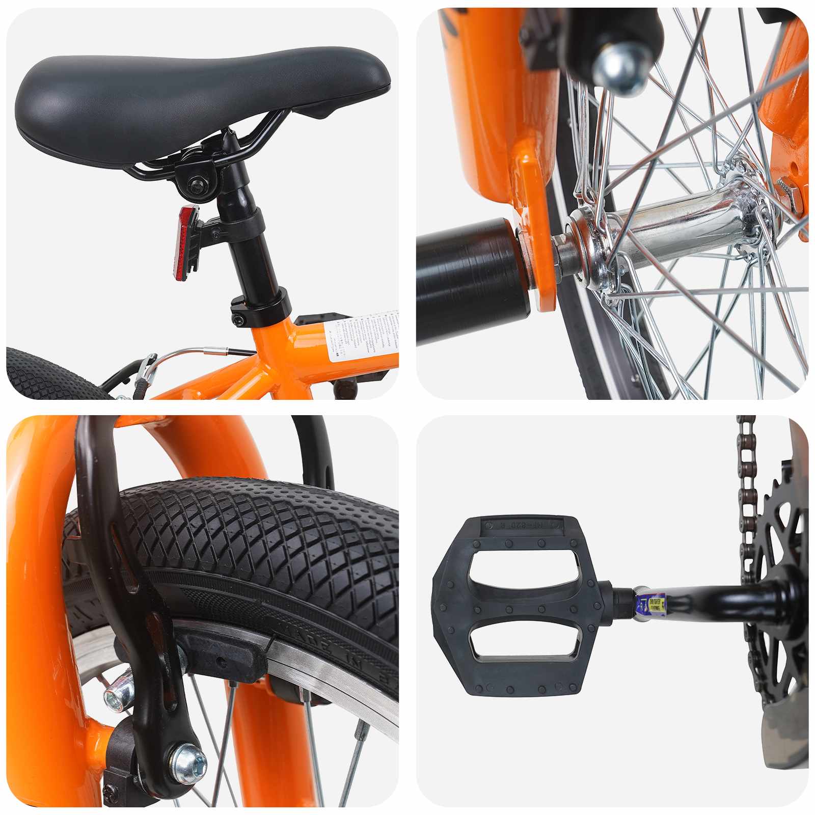 BMX 18 Pollici per bambini dai 7 ai 10 anni Arancione