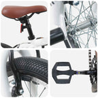 BMX 18 Pollici per bambini dai 7 ai 10 anni Bianco