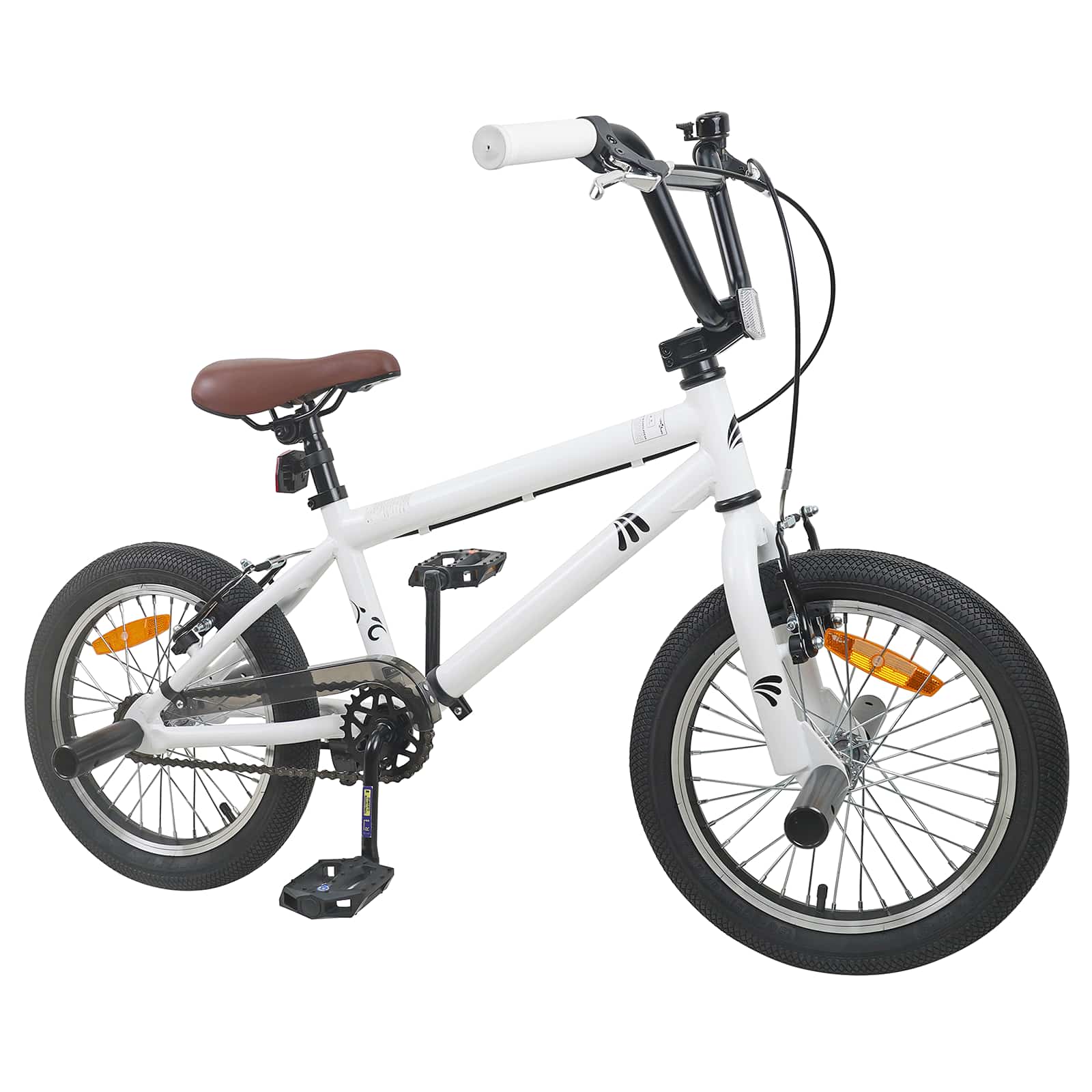 BMX 18 Pollici per bambini dai 7 ai 10 anni Bianco