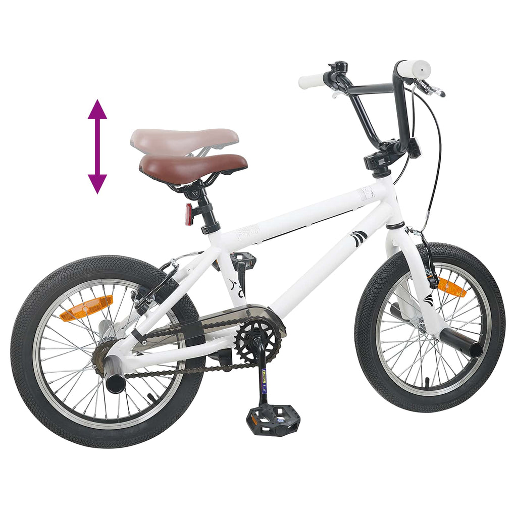 BMX 18 Pollici per bambini dai 7 ai 10 anni Bianco