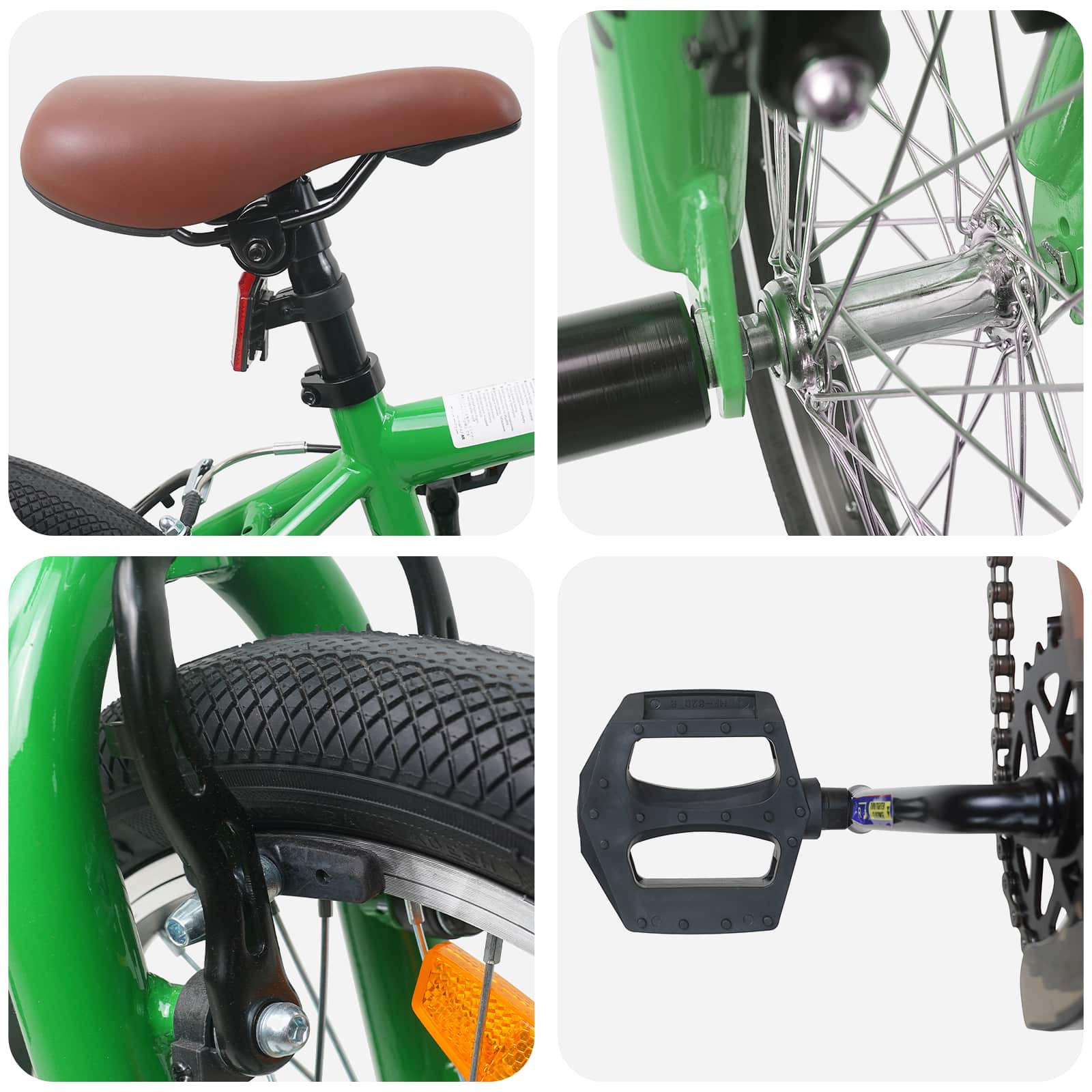 BMX 18 Pollici per bambini dai 7 ai 10 anni Verde