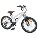 Mountain Bike 20 Pollici 6-Velocità per 5-8 anni Bianco