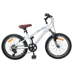 Mountain Bike 20 Pollici 6-Velocità per 5-8 anni Bianco