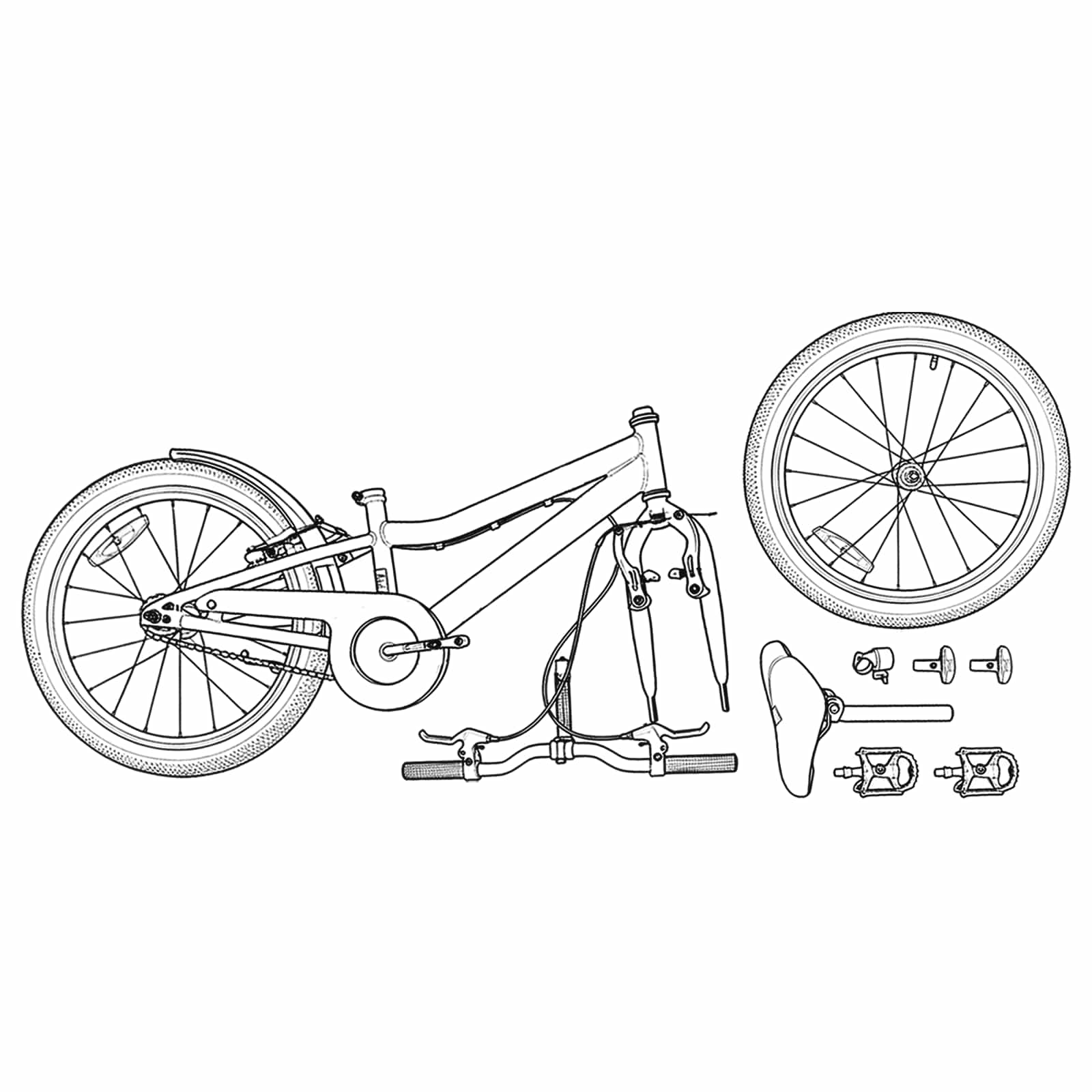 Mountain Bike 20 Pollici 6-Velocità per 5-8 anni Verde