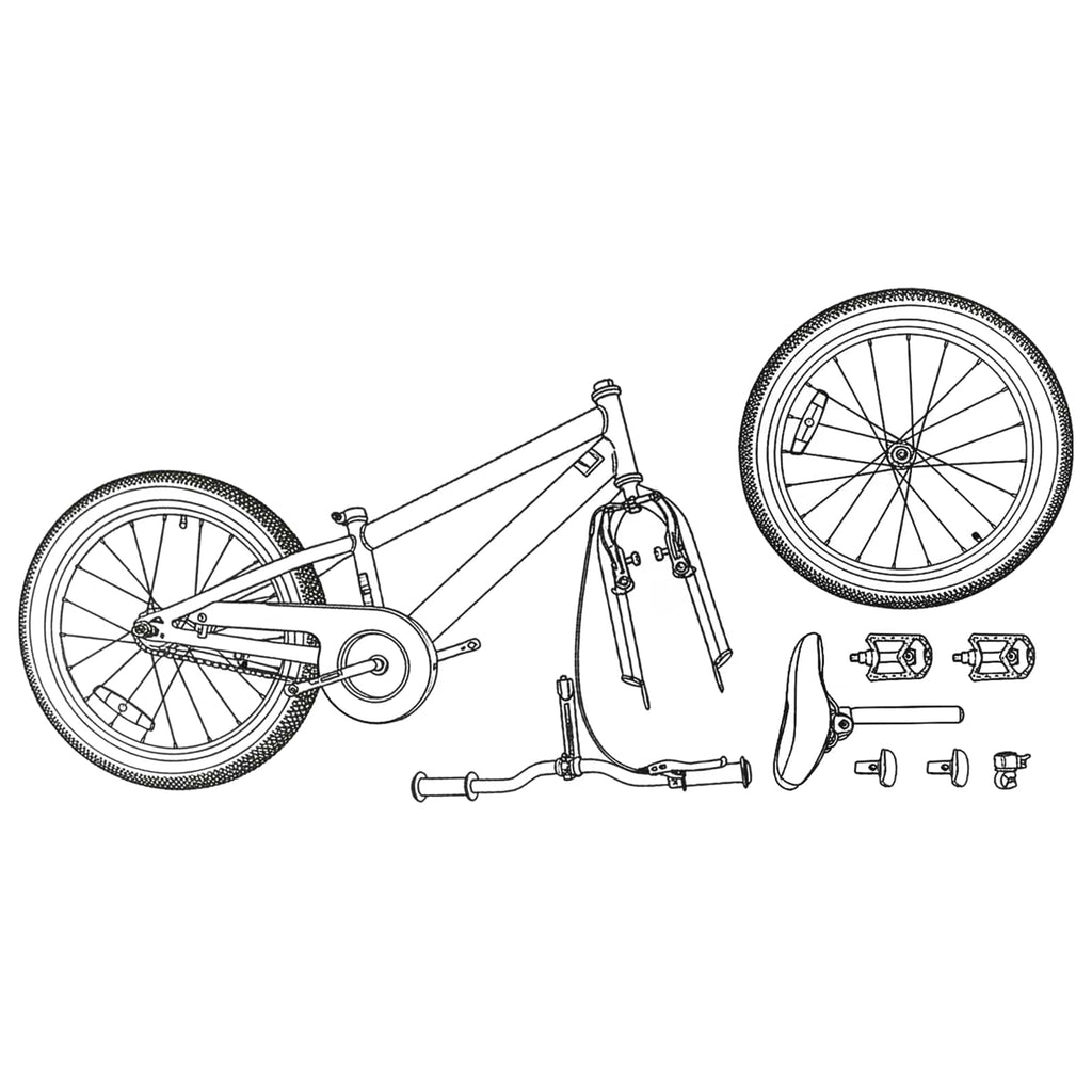 Mountain Bike 20 Pollici 6-Speed per 5-8 anni Bianco