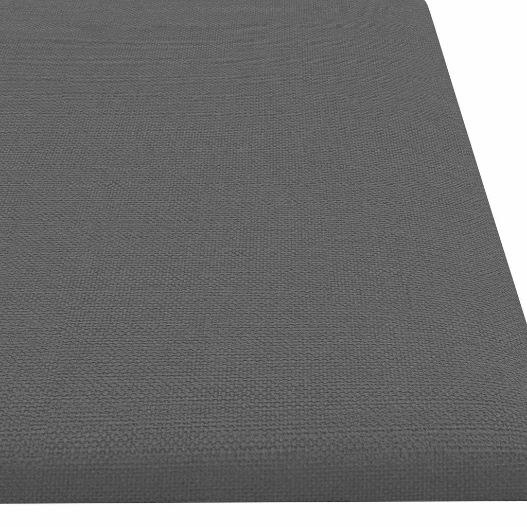 Testiera da Parete 12 pcs Grigio chiaro 60 x 15 cm Tessuto
