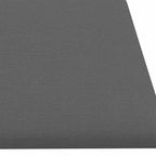 Testiera da Parete 12 pcs Grigio chiaro 60 x 15 cm Tessuto