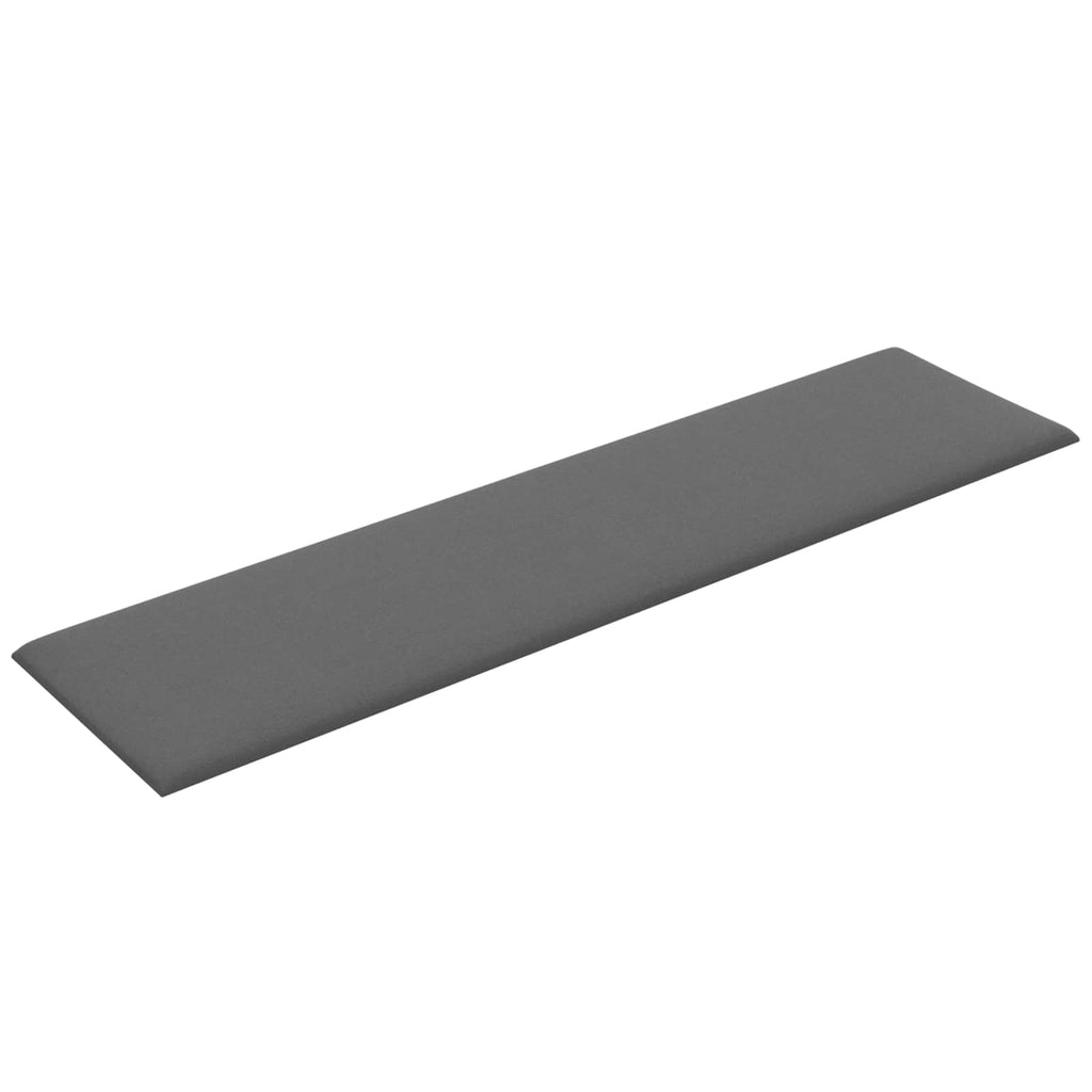 Testiera da Parete 12 pcs Grigio chiaro 60 x 15 cm Tessuto