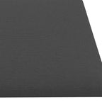 Testiera da Parete 12 pcs Grigio scuro 60 x 15 cm Tessuto