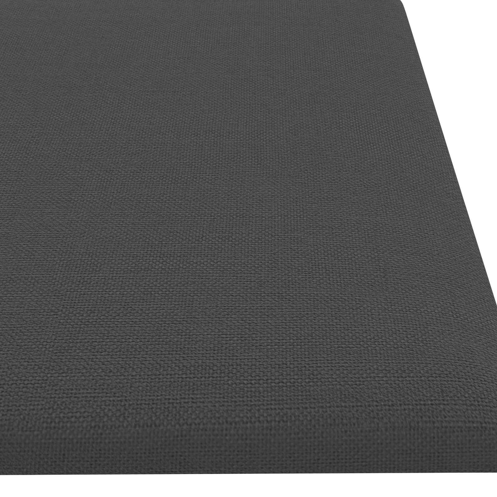 Testiera da Parete 12 pcs Grigio scuro 60 x 15 cm Tessuto