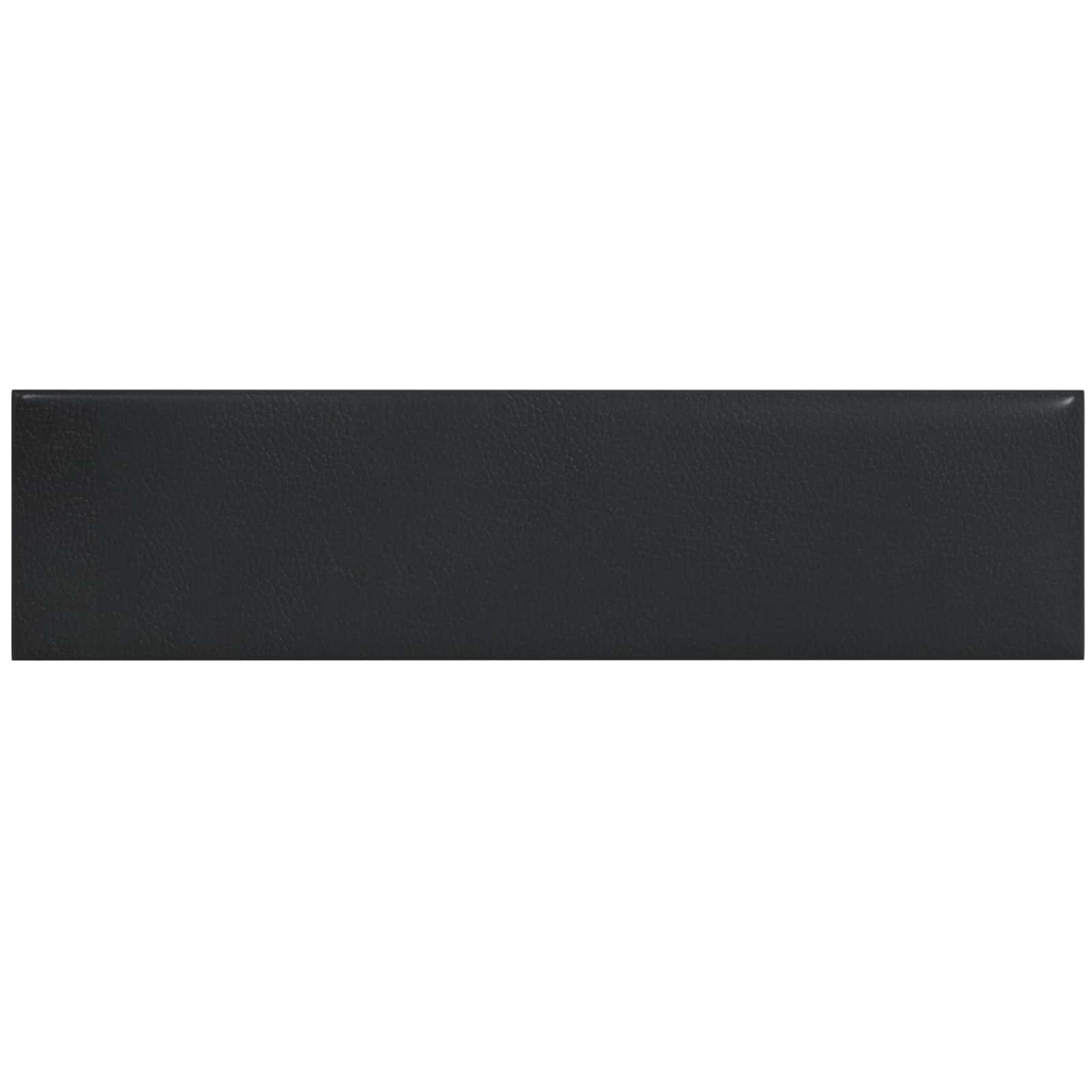 Testiera da Parete 12 pcs Nero 60 x 15 cm Tessuto