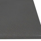 Testiera da Parete 12 pcs Grigio 60 x 15 cm Tessuto