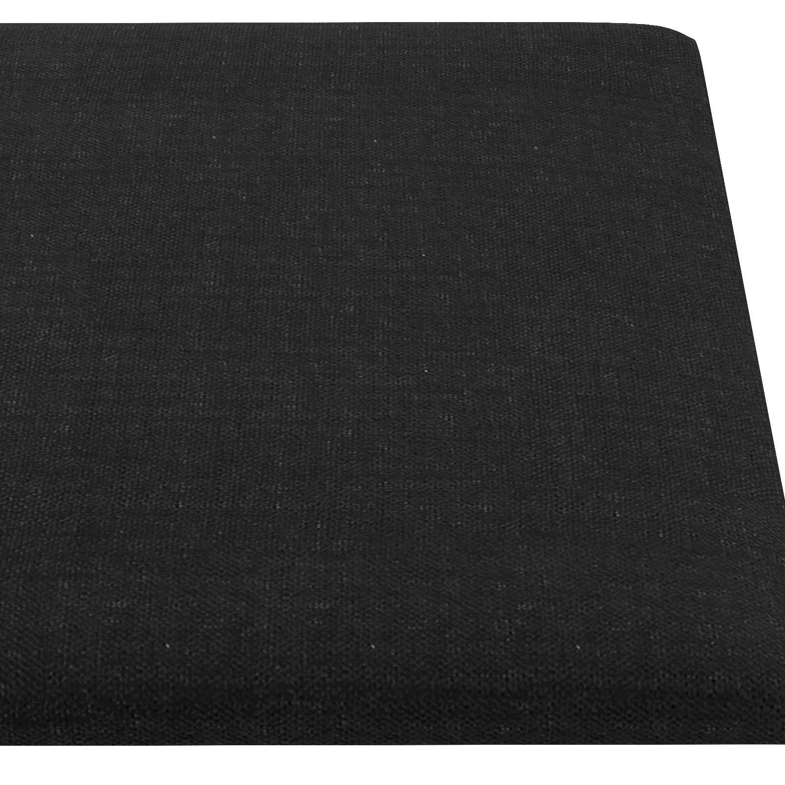 Testiera da Parete 12 pcs Nero 60 x 30 cm Tessuto