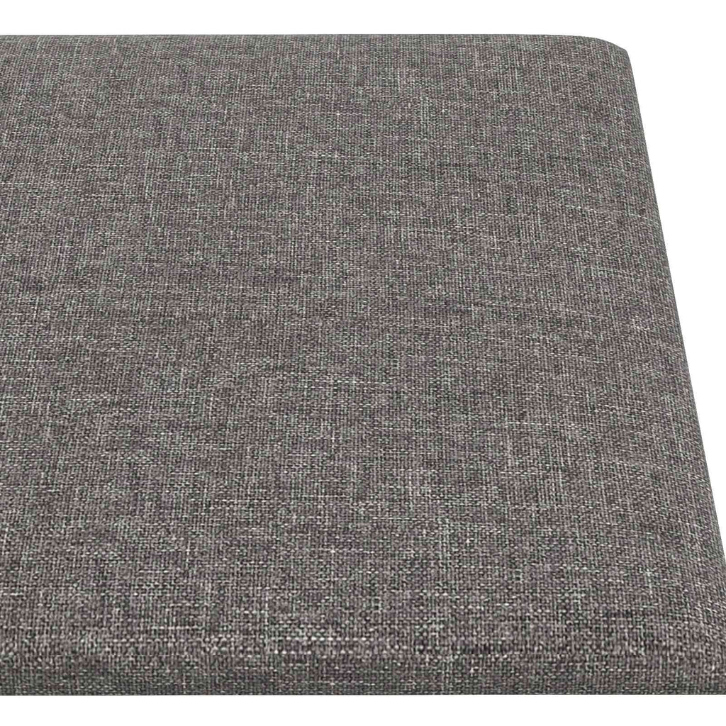 Testiera da Parete 12 pcs Grigio chiaro 90 x 15 cm Tessuto
