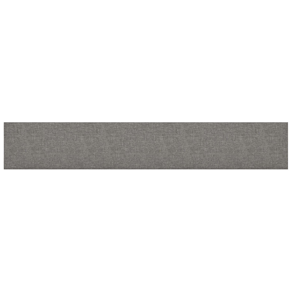 Testiera da Parete 12 pcs Grigio chiaro 90 x 15 cm Tessuto