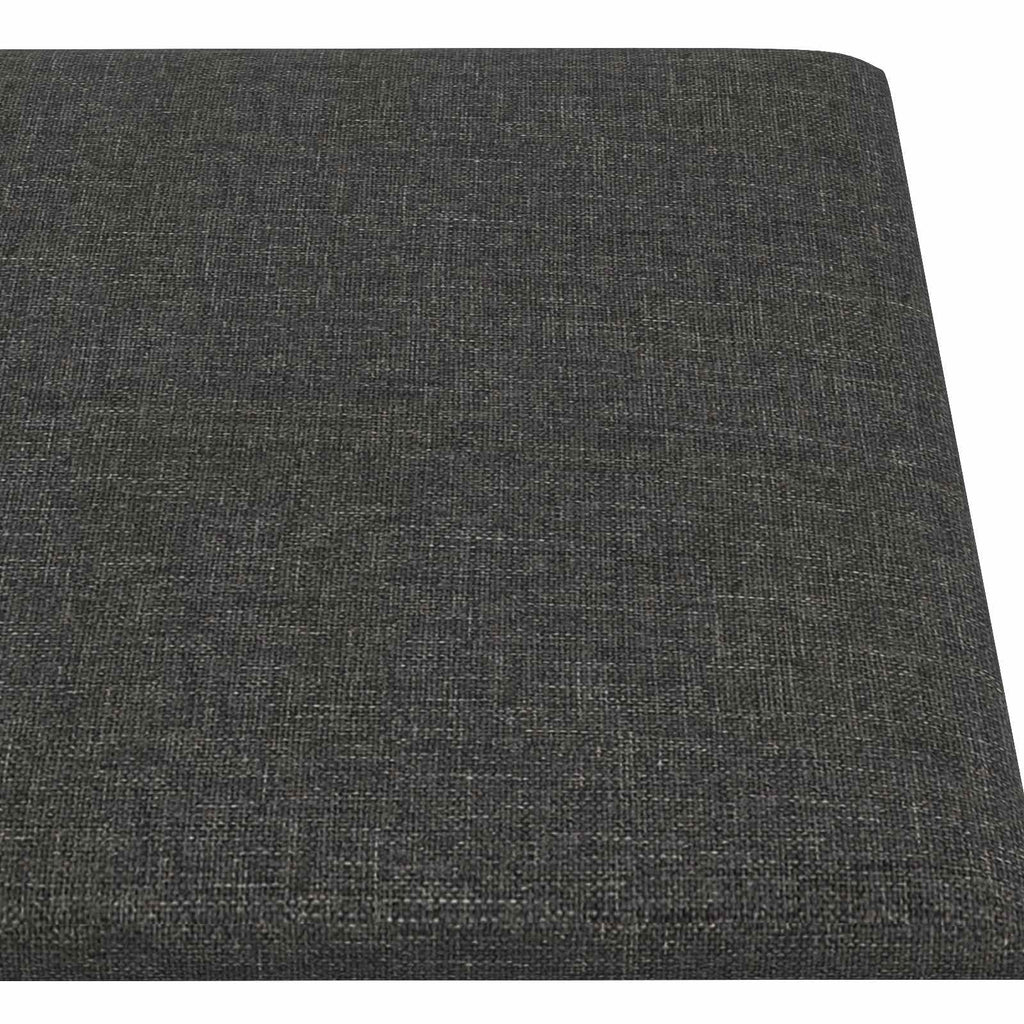 Testiera da Parete 12 pcs Grigio scuro 90 x 15 cm Tessuto