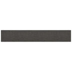 Testiera da Parete 12 pcs Grigio scuro 90 x 15 cm Tessuto
