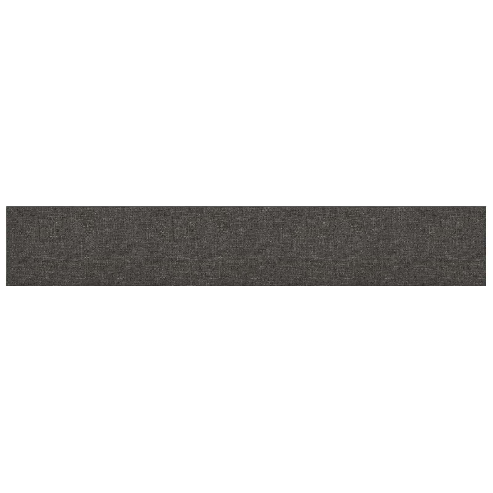 Testiera da Parete 12 pcs Grigio scuro 90 x 15 cm Tessuto