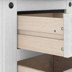 Comodino Corona Bianco 53 x 39 x 103 cm Pino massello