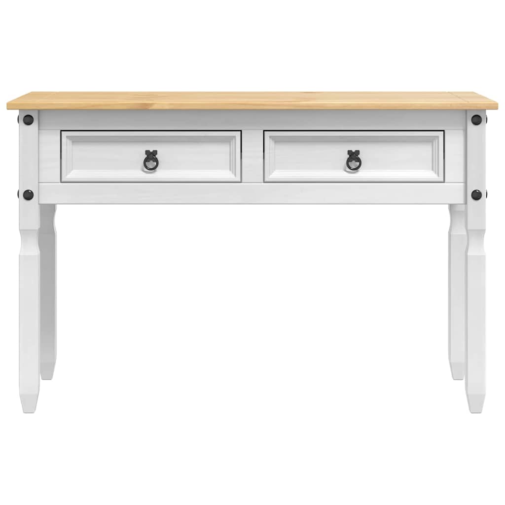 Tavolino Corona Bianco 115 x 46 x 73 cm Pino massello