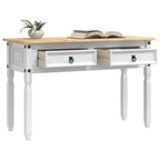 Tavolino Corona Bianco 115 x 46 x 73 cm Pino massello