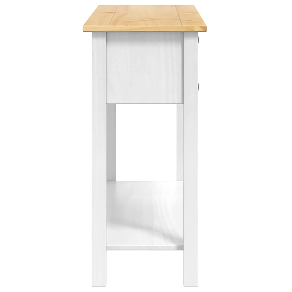 Tavolino Corona Bianco 114 x 34,5 x 73 cm Pino massello