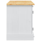 Mobile TV Corona Bianco 100 x 40 x 52 cm Pino massello