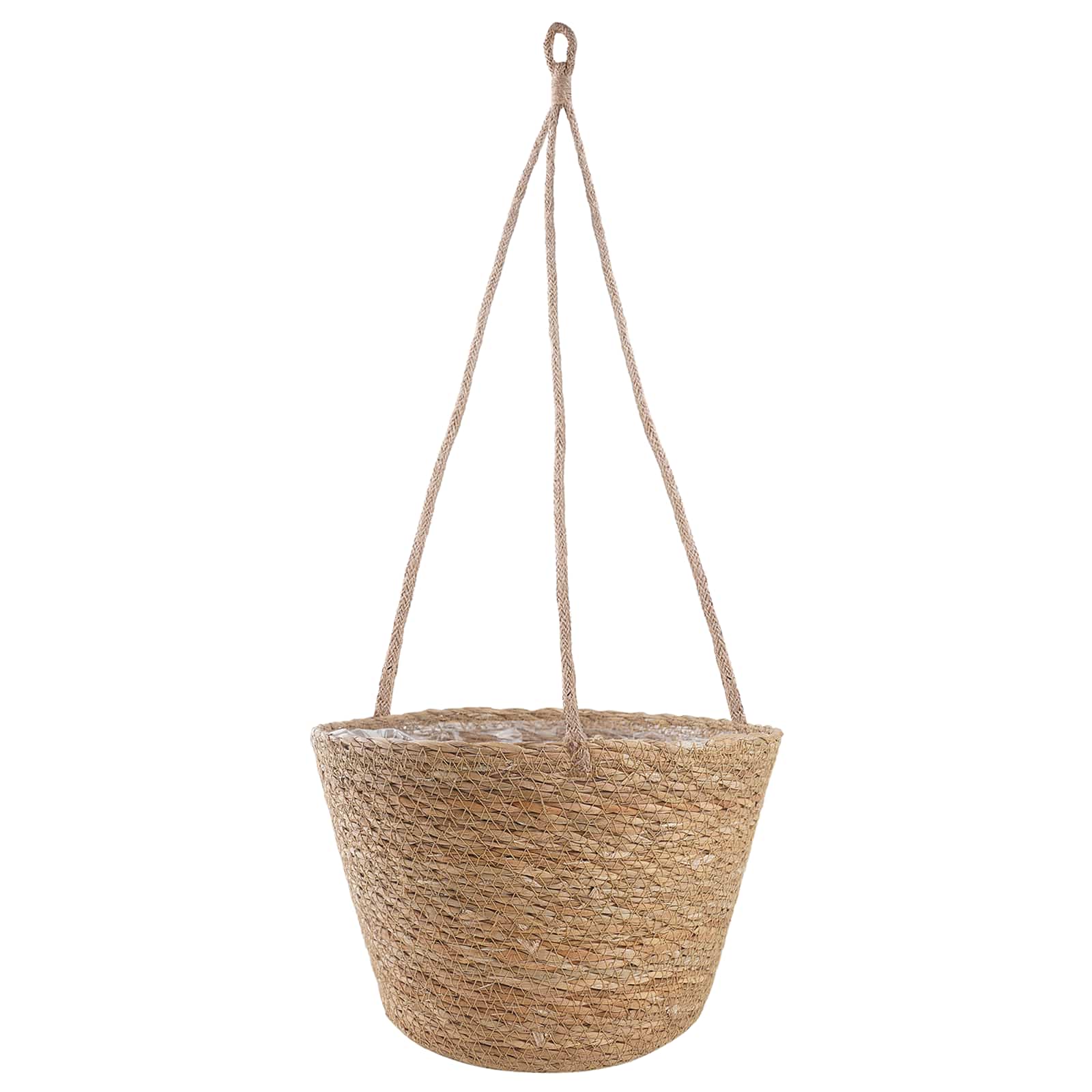 Cesti per piante in erba marina 3 pcs Naturale Ø26 x 19 cm