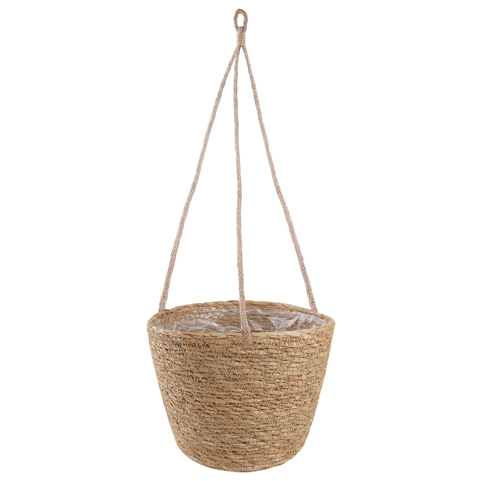 Cesti per piante in erba marina 3 pcs Naturale Ø26 x 19 cm