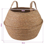Vaso da fiori con manici 2 pcs Naturale Ø 45 x 36 cm