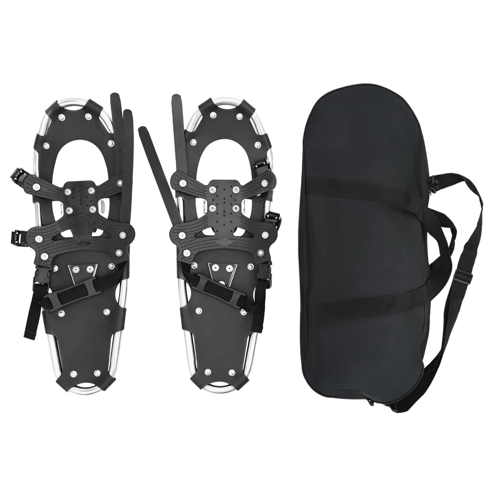 Ciaspole 3 in 1 Argento e Nero 63 x 21 cm Alluminio e HDPE