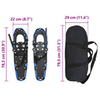 Ciaspole 3 in 1 Blu e Nero 78,5 x 22 cm Alluminio e HDPE