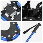 Racchette da neve 3 in 1 con bastoni da trekking Blu e Nero