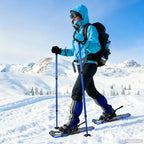 Racchette da neve 3 in 1 con bastoni da trekking Blu e Nero