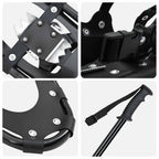 Racchette da neve 3 in 1 con bastoni da trekking Nero