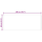 Tappeto in finta TAFALLA Bianco 80 x 200 cm Poliestere