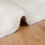 Tappeto in finta TAFALLA Bianco 120 x 170 cm Poliestere