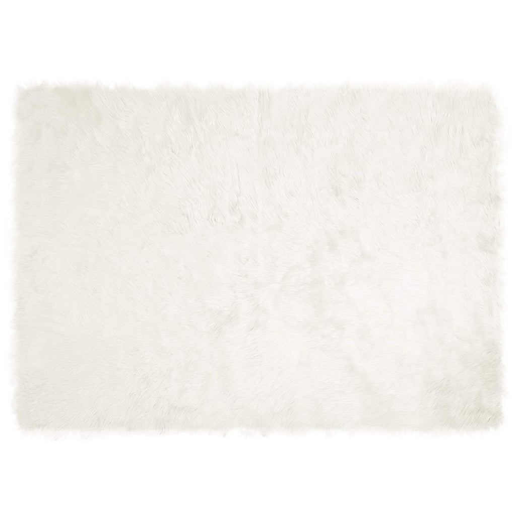 Tappeto in finta TAFALLA Bianco 120 x 170 cm Poliestere