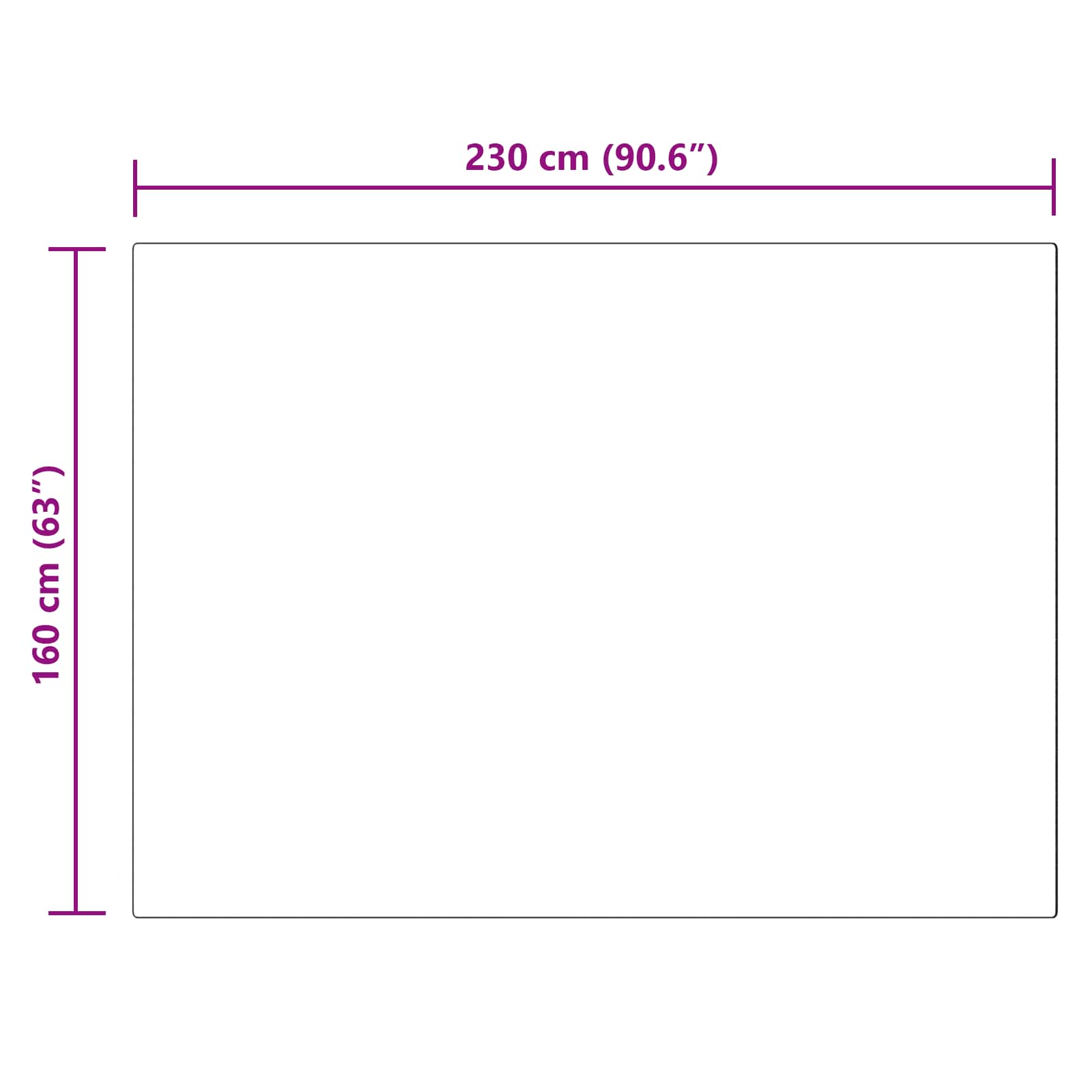 Tappeto in finta TAFALLA Bianco 160 x 230 cm Poliestere