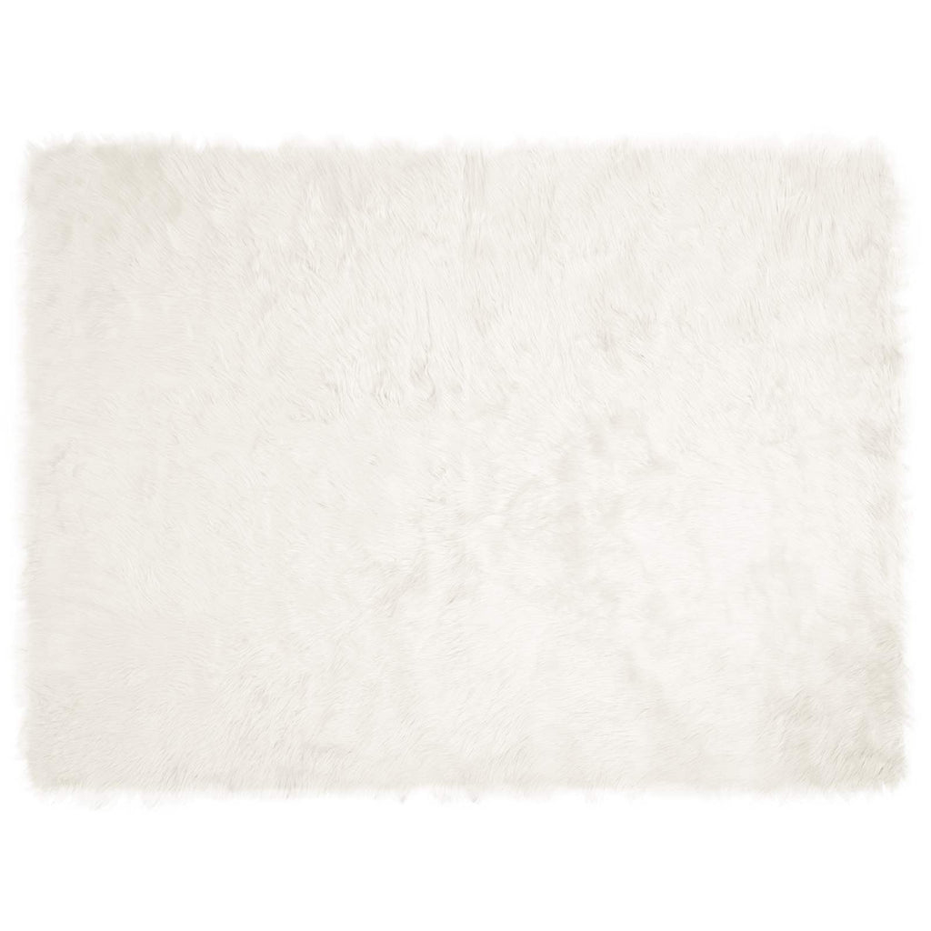 Tappeto in finta TAFALLA Bianco 160 x 230 cm Poliestere
