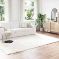 Tappeto in finta TAFALLA Bianco 240 x 340 cm Poliestere