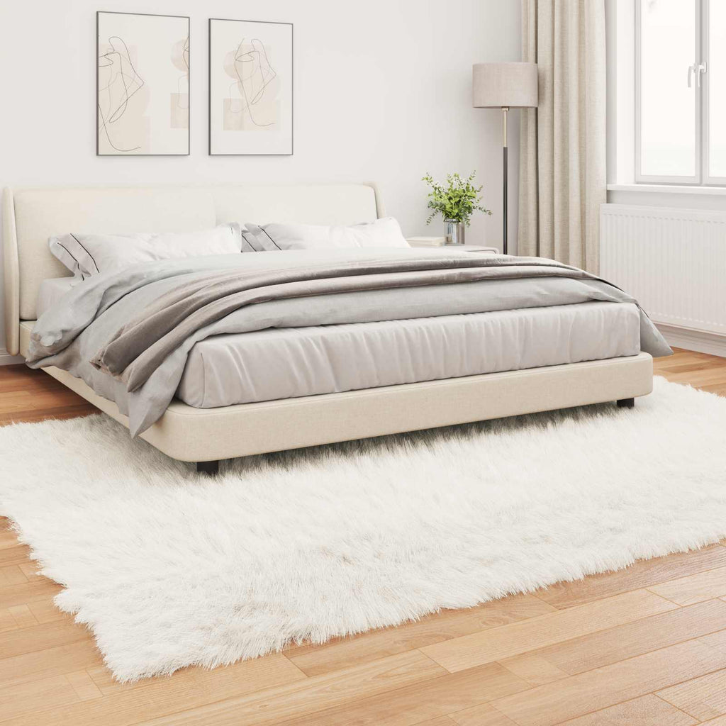 Tappeto in finta TAFALLA Bianco 240 x 340 cm Poliestere