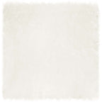 Tappeto in finta TAFALLA Bianco 200 x 200 cm Poliestere