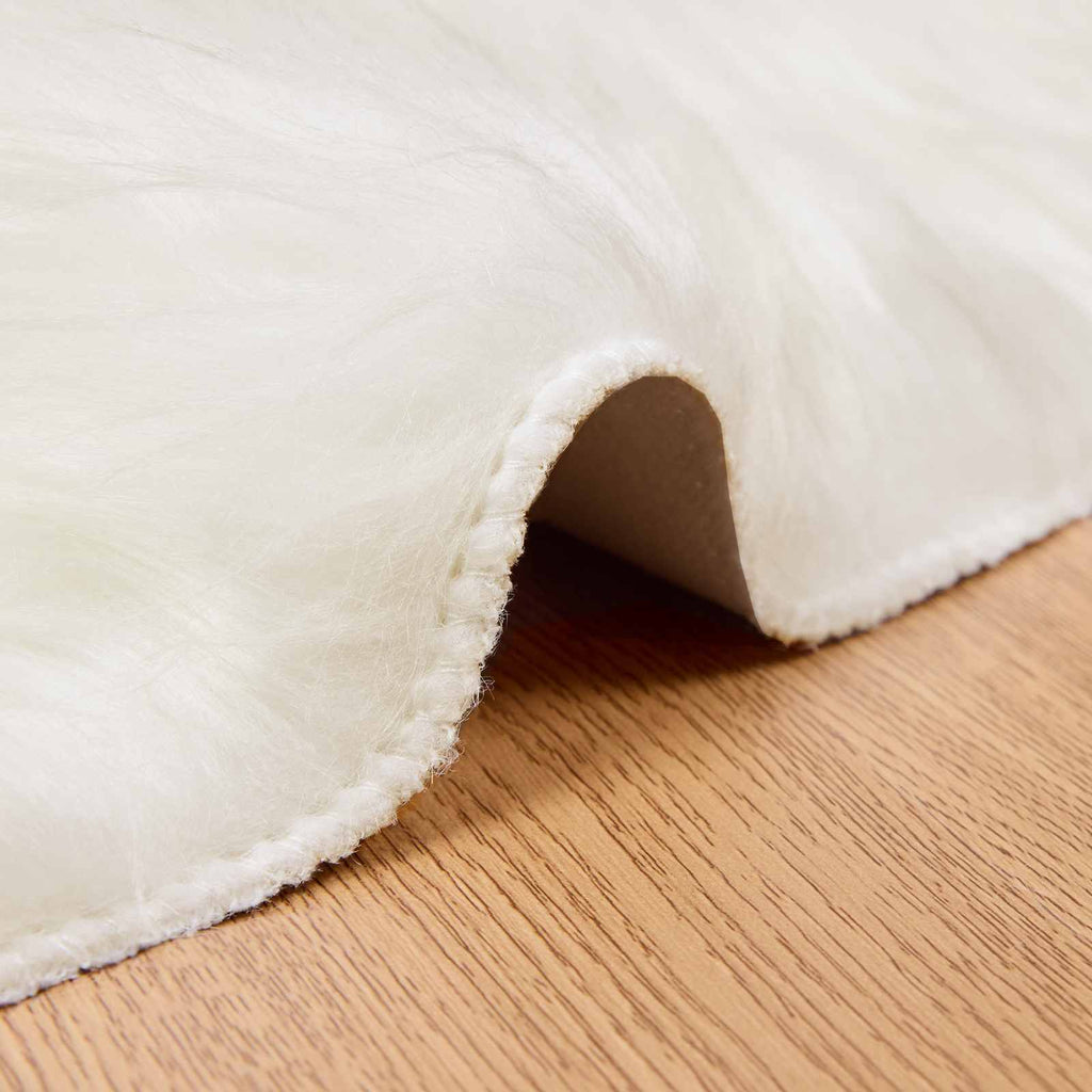 Tappeto in finta TAFALLA Bianco Ø 100 cm Poliestere