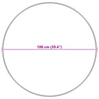 Tappeto in finta TAFALLA Bianco Ø 100 cm Poliestere