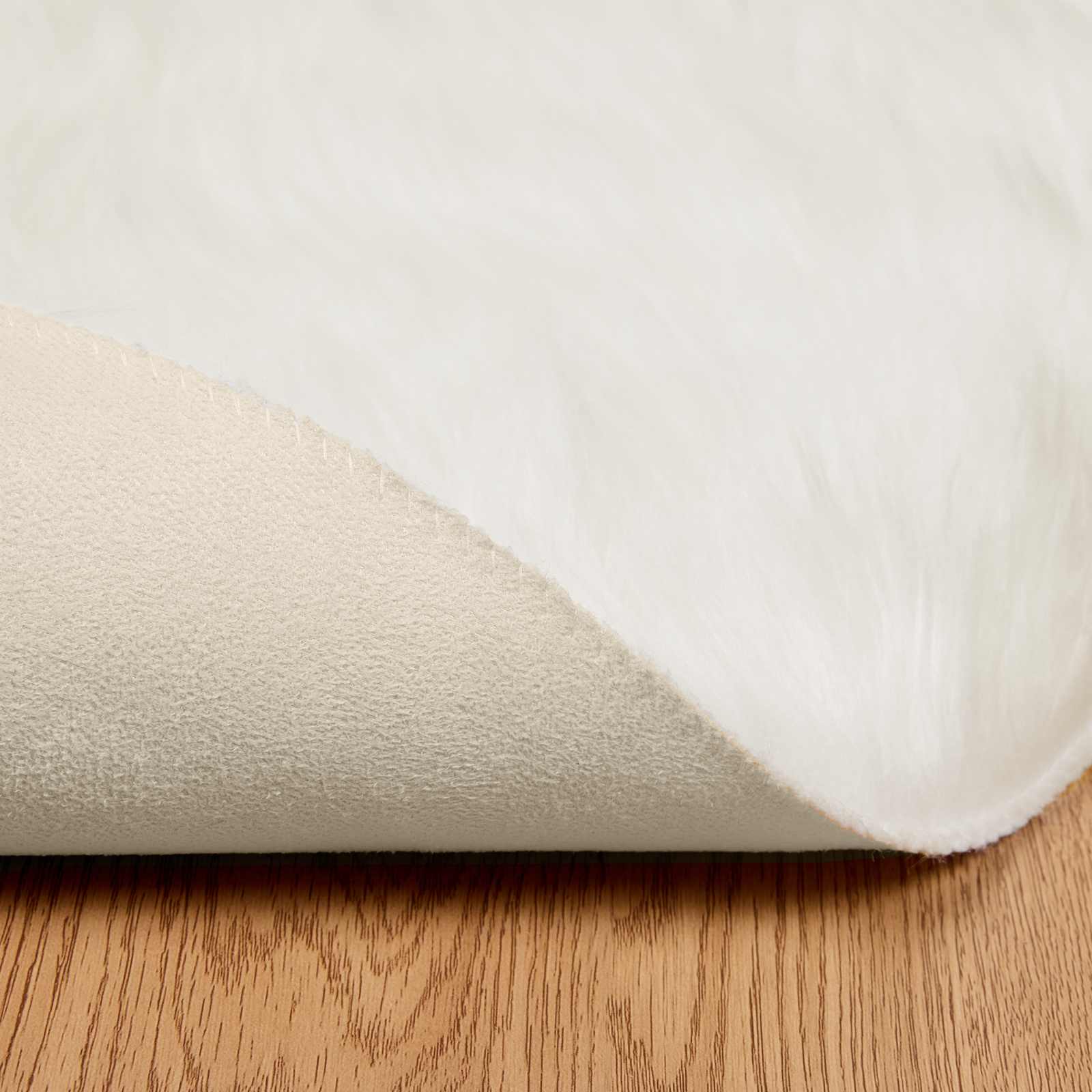 Tappeto in finta TAFALLA Bianco Ø 200 cm Poliestere