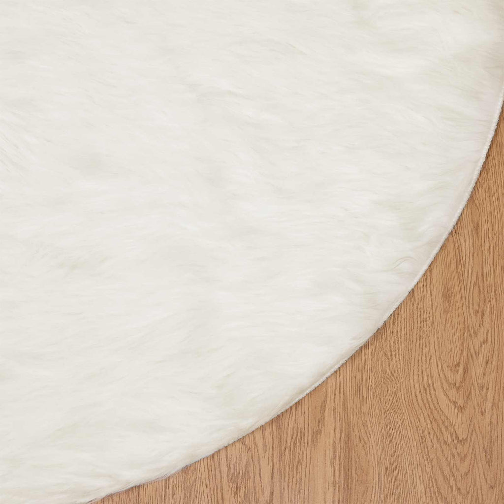 Tappeto in finta TAFALLA Bianco Ø 200 cm Poliestere