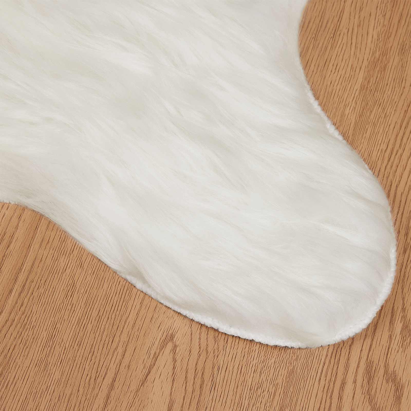 Tappeto in finta TAFALLA Bianco 50 x 80 cm Poliestere