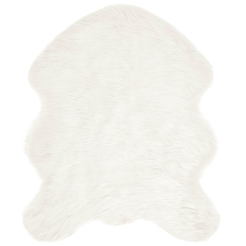 Tappeto in finta TAFALLA Bianco 50 x 80 cm Poliestere